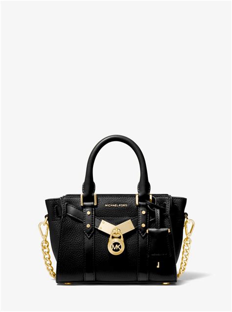 michael kors nouveau hamilton small black|Michael Kors Hamilton bag large.